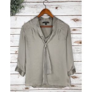 BANANA REPUBLIC MAD MEN SILK BLOUSE SIZE 4